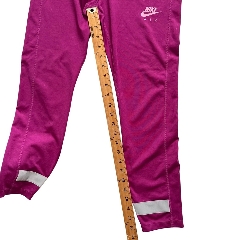 Nike Air Dri Fit Magenta Pink Leggings Cropped Athletic Workout Womens Size M - Picture 9 of 11